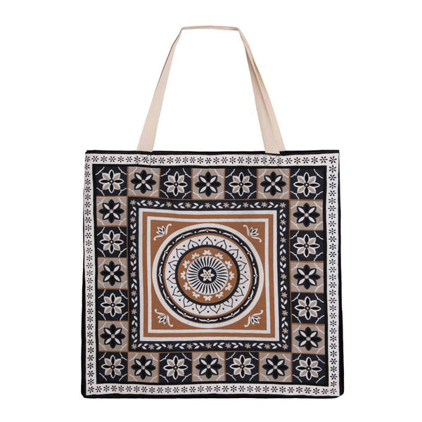 J Elliot Home Kasbah Cotton Tote Shopping Bag - Black
