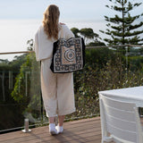 J Elliot Home Kasbah Cotton Tote Shopping Bag - Black