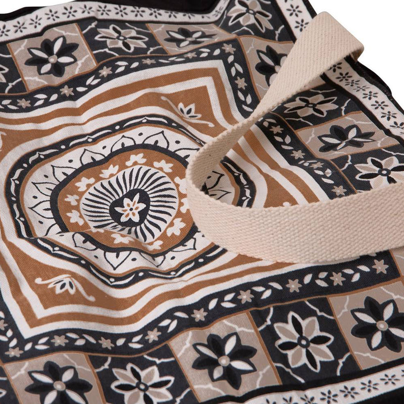J Elliot Home Kasbah Cotton Tote Shopping Bag - Black