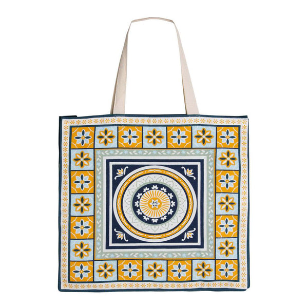 J Elliot Home Kasbah Cotton Tote Shopping Bag - Blue
