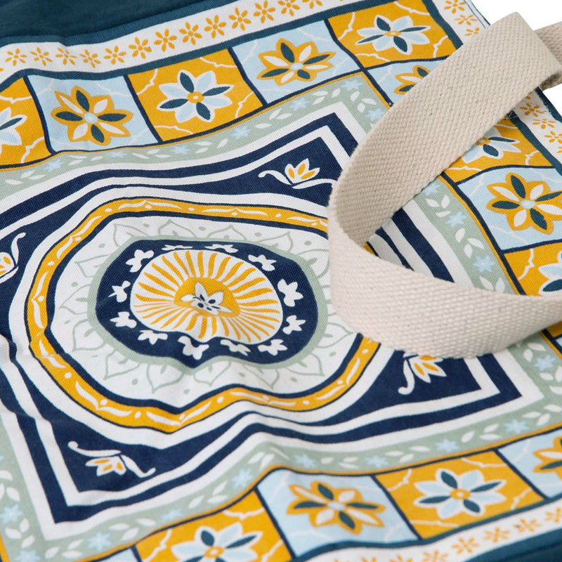 J Elliot Home Kasbah Cotton Tote Shopping Bag - Blue