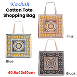 J Elliot Home Kasbah Cotton Tote Shopping Bag - Blue