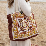 J Elliot Home Kasbah Cotton Tote Shopping Bag - Pink