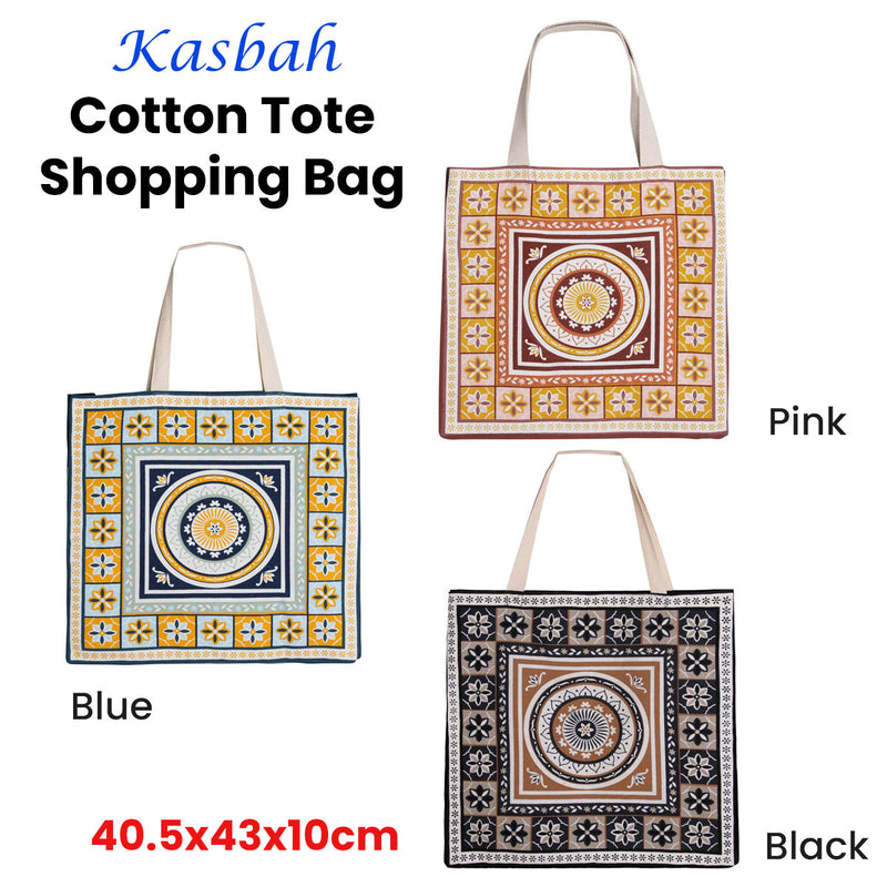 J Elliot Home Kasbah Cotton Tote Shopping Bag - Pink