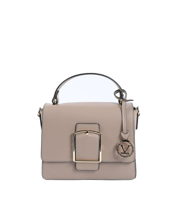 Luxury Leather Handbag in Beige