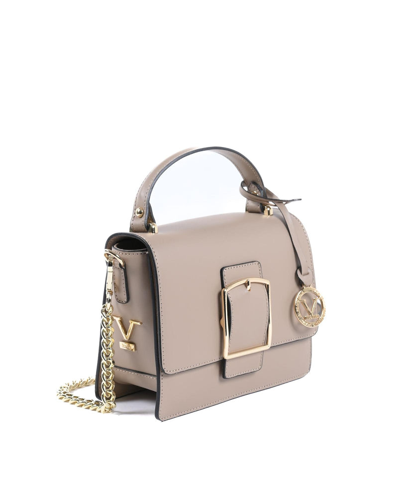 Luxury Leather Handbag in Beige