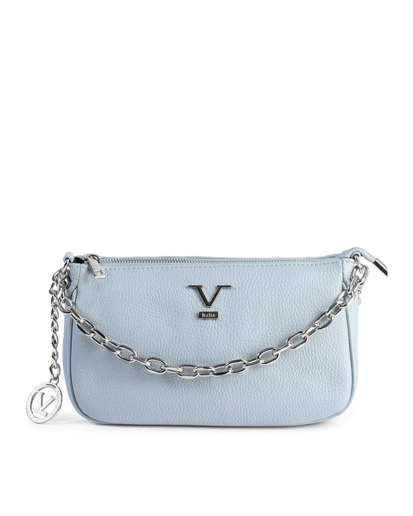 Blue Leather Ladies Mini Bag