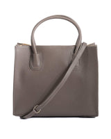 V Italia by VERSACE Leather Tote Bag for Women - Taupe