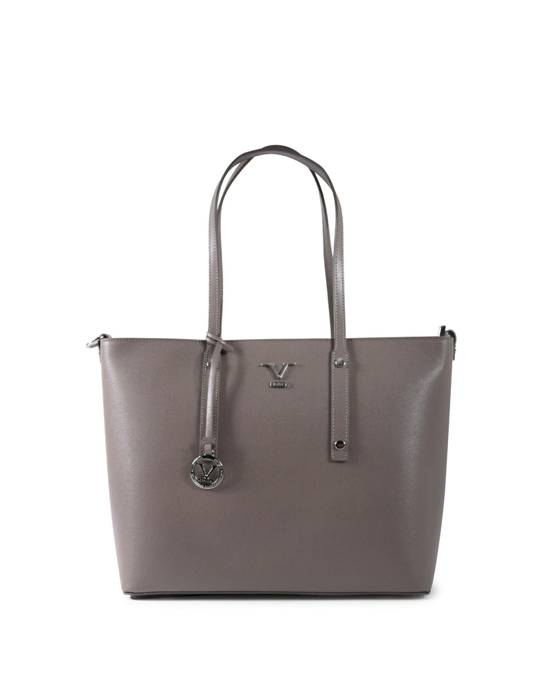 V Italia by Versace 1969 Tote Bag - Taupe Grey