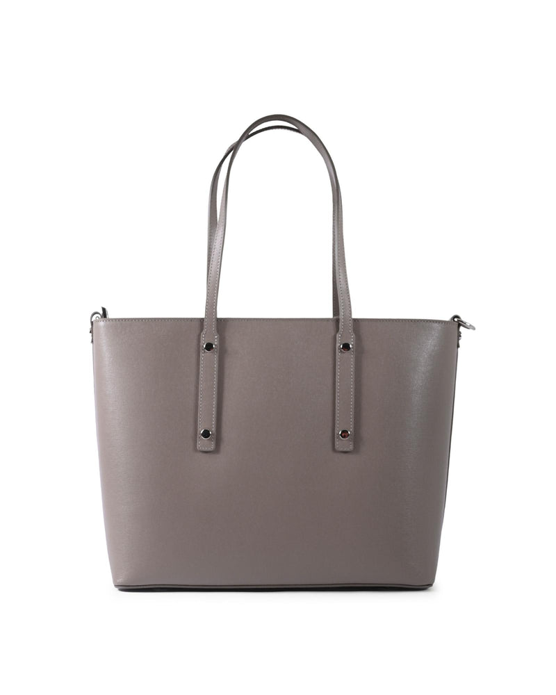 V Italia by Versace 1969 Tote Bag - Taupe Grey