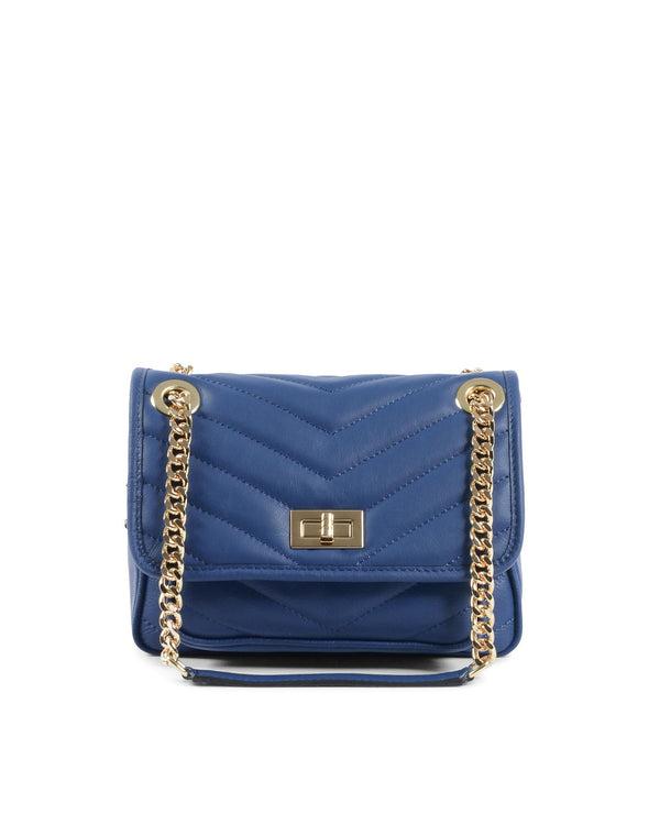V Italia by Versace 1969 Women's Blue Leather Handbag