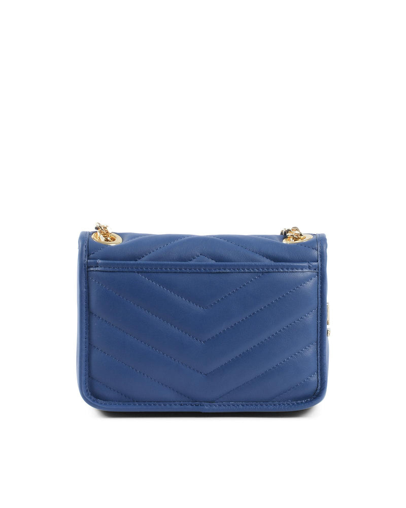 V Italia by Versace 1969 Women's Blue Leather Handbag