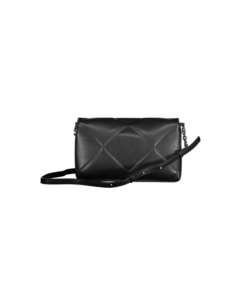 Calvin Klein Women's Black Polyester Handbag - Two Compartments
