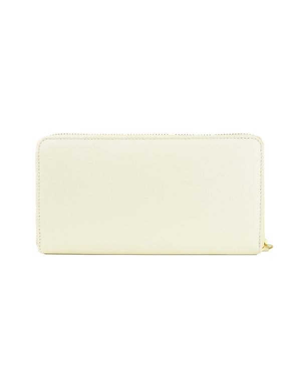 Cavalli Class Womens White Purse with Zipped Closure