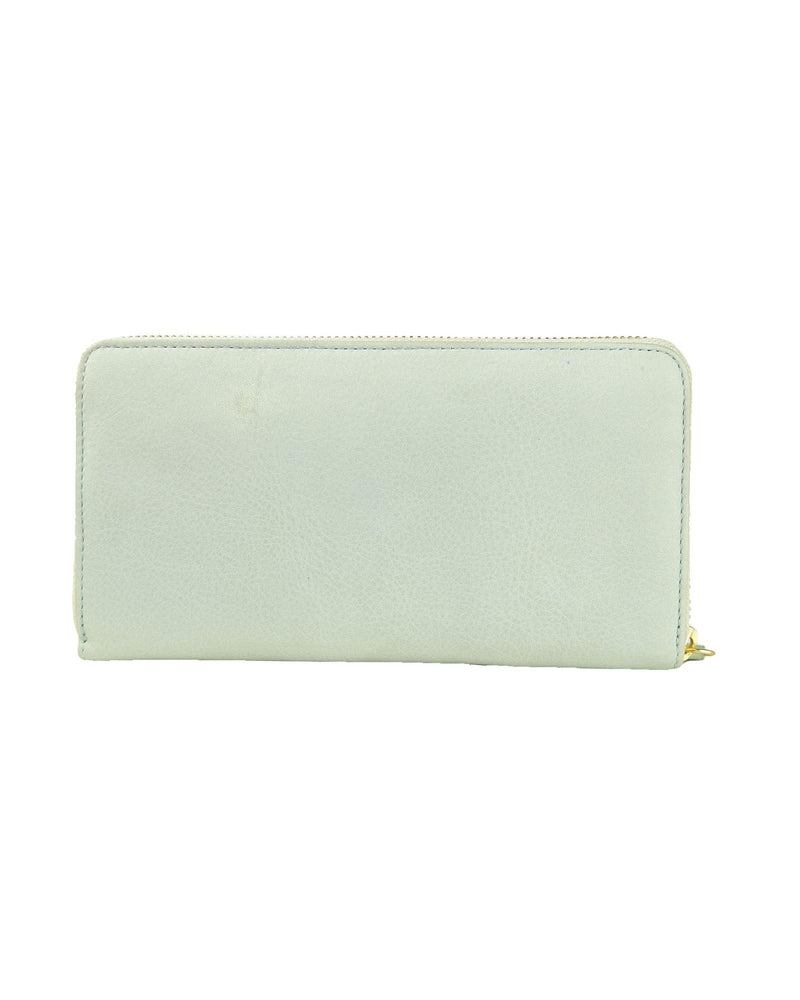 Cavalli Class Grey Purse with Light Blue Shadows and Zip Closure