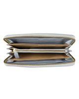 Cavalli Class Grey Purse with Light Blue Shadows and Zip Closure