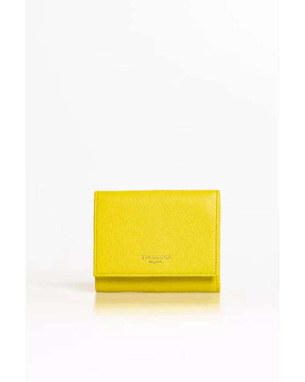 Embossed Logo Mini Wallet with Card Holder and Zip Compartment