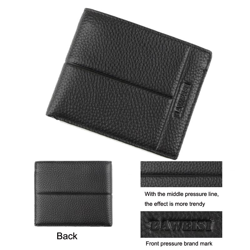 Rfid-blocking Mens Wallet with Card Holder by Baweisi - Black