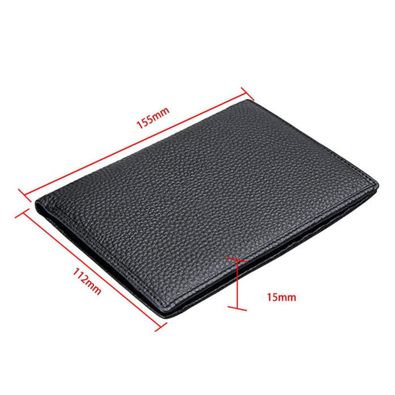 Mens Rfid Leather Wallet with Passport Holder - Multi-functional