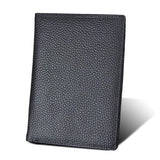 Mens Rfid Leather Wallet with Passport Holder - Multi-functional