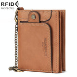 Anti-magnetic Rfid Mens Wallet - Secure Protection - Khaki