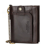 Anti-magnetic Rfid Mens Wallet - Secure Protection - Khaki