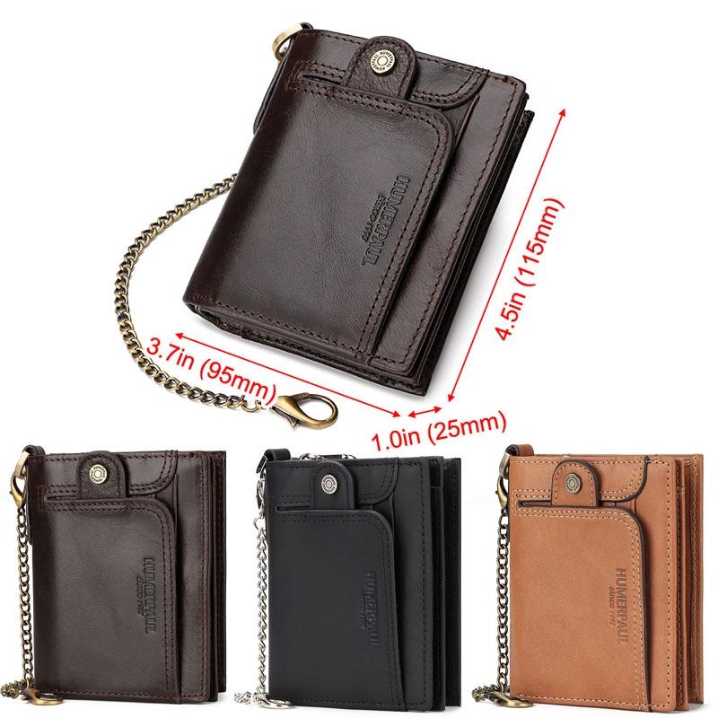 Anti-magnetic Rfid Mens Wallet - Secure Protection - Khaki