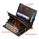 Anti-magnetic Rfid Mens Wallet - Secure Protection - Khaki