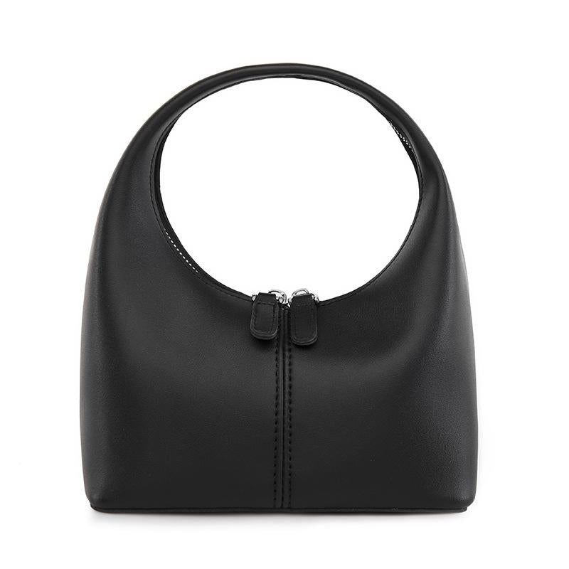 Chic Leather Handbag - Black