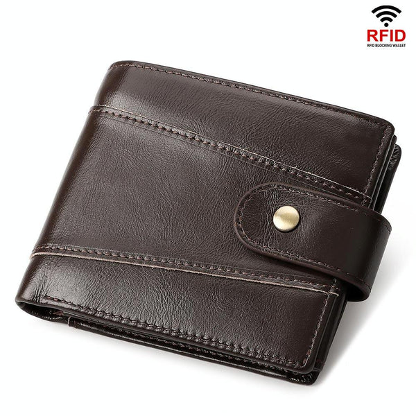 Mens Multi-card Anti-magnetic Wallet - Compact Design