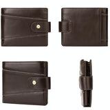 Mens Multi-card Anti-magnetic Wallet - Compact Design