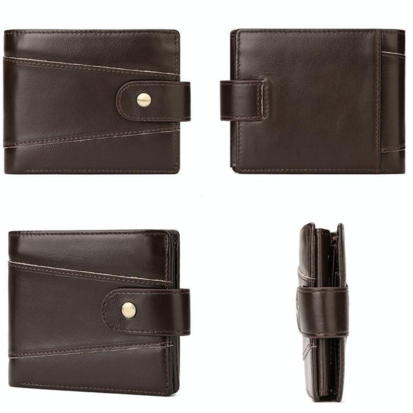 Mens Multi-card Anti-magnetic Wallet - Compact Design