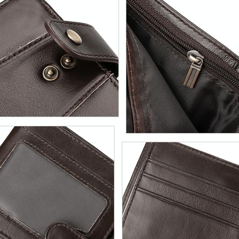 Mens Multi-card Anti-magnetic Wallet - Compact Design