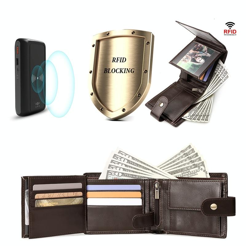 Mens Multi-card Anti-magnetic Wallet - Compact Design