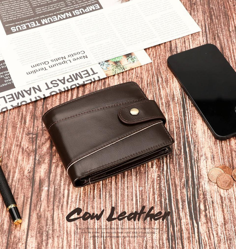 Mens Multi-card Anti-magnetic Wallet - Compact Design