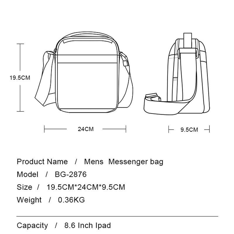 Mens Crossbody Bag