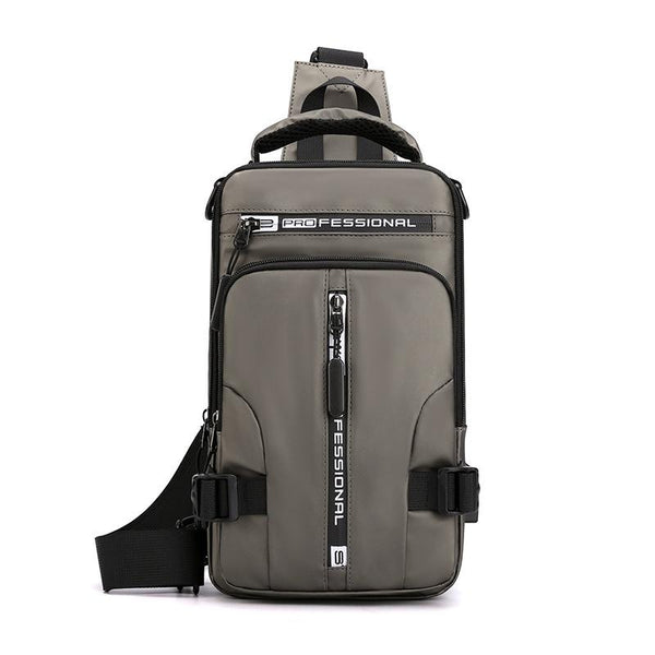 Mens Shoulder Messenger Bag - Khaki