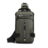 Mens Shoulder Messenger Bag - Khaki