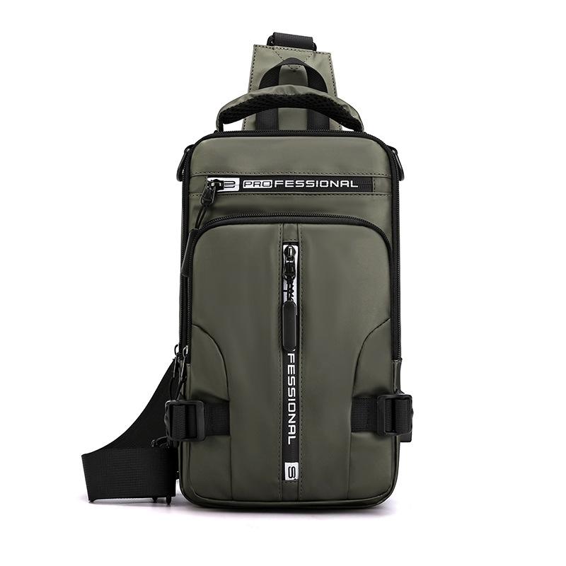 Mens Shoulder Messenger Bag - Khaki