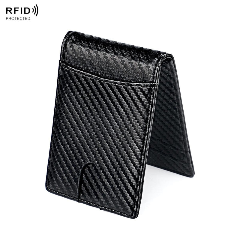 Rfid-blocking Carbon Fibre Mens Wallet - Sleek & Secure