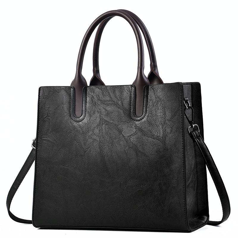 Retro Square Handbag - Vintage Style - Red