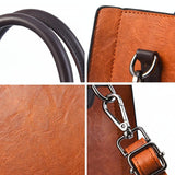 Retro Square Handbag - Vintage Style - Red