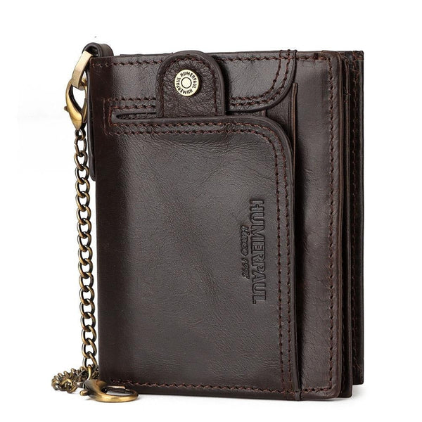Anti-magnetic Rfid Mens Wallet - Secure Protection - Black