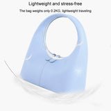 Chic Leather Handbag - White