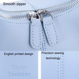 Chic Leather Handbag - White