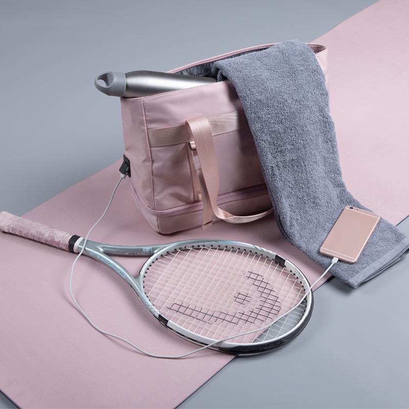 Sports USB Shoulder Bag - Compact and Versatile - Pink