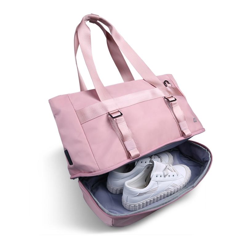Sports USB Shoulder Bag - Compact and Versatile - Pink