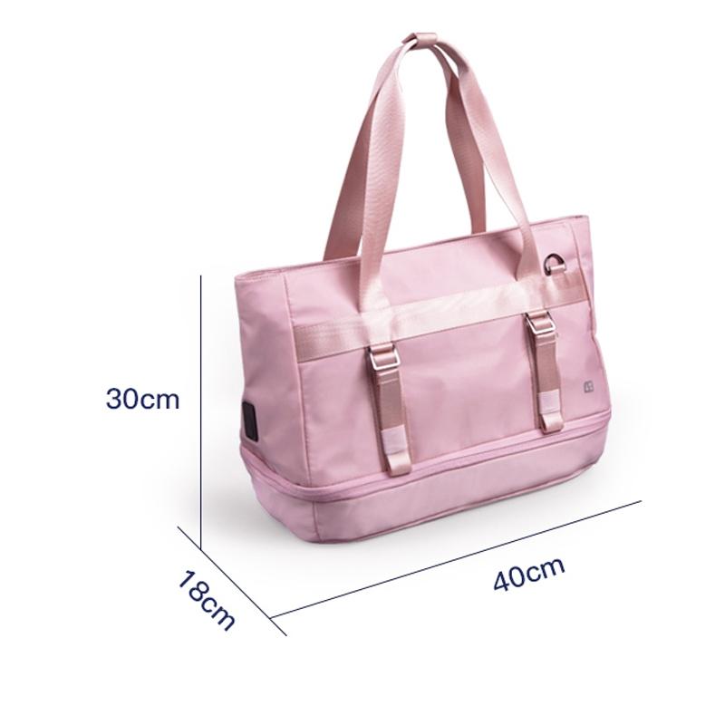 Sports USB Shoulder Bag - Compact and Versatile - Pink
