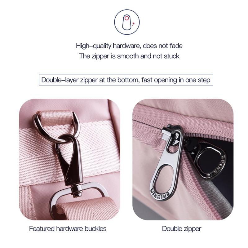 Sports USB Shoulder Bag - Compact and Versatile - Pink