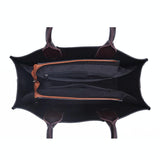 Retro Square Handbag - Vintage Style - Black